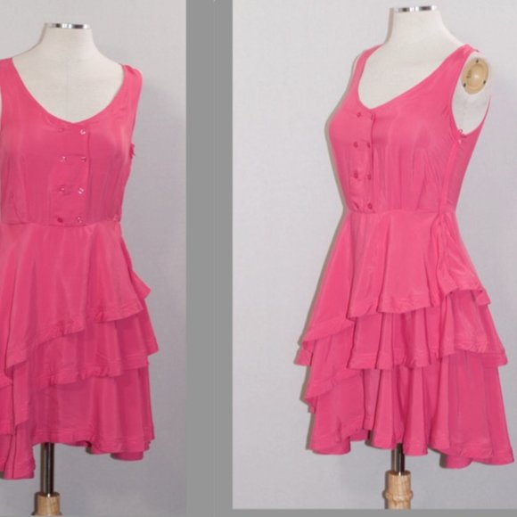 Pink Ruffle Dress - Picture 1 of 12